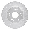 631-59060R Drilled/Slotted Brake Rotor [Silver], 2016-2016 Acura/Honda, Position: Rear Right - image 1