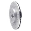 631-59064L Drilled/Slotted Brake Rotor [Silver], Fits Select Acura/Honda, Position: Front Left - image 2