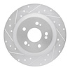 631-59066L Drilled/Slotted Brake Rotor [Silver], Fits Select Acura/Honda, Position: Rear Left - image 1