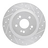 631-59066R Drilled/Slotted Brake Rotor [Silver], Fits Select Acura/Honda, Position: Rear Right - image 1