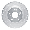 631-59067R Drilled/Slotted Brake Rotor [Silver], Fits Select Acura/Honda, Position: Rear Right - image 1