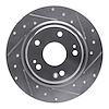 631-59068R Drilled/Slotted Brake Rotor [Silver], 2017-2020 Acura/Honda, Position: Rear Right - image 1