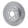 631-59070L Drilled/Slotted Brake Rotor [Silver], Fits Select Acura/Honda, Position: Rear Left - image 2