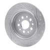 631-59070L Drilled/Slotted Brake Rotor [Silver], Fits Select Acura/Honda, Position: Rear Left - image 4