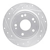 631-59071L Drilled/Slotted Brake Rotor [Silver], Fits Select Acura/Honda, Position: Rear Left - image 1
