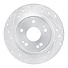 631-59073L Drilled/Slotted Brake Rotor [Silver], Fits Select Acura/Honda, Position: Rear Left - image 1