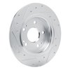 631-59073L Drilled/Slotted Brake Rotor [Silver], Fits Select Acura/Honda, Position: Rear Left - image 4