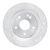 631-59073R Drilled/Slotted Brake Rotor [Silver], Fits Select Acura/Honda, Position: Rear Right - image 1