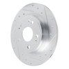 631-59073R Drilled/Slotted Brake Rotor [Silver], Fits Select Acura/Honda, Position: Rear Right - image 2