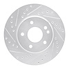 631-63000L Drilled/Slotted Brake Rotor [Silver], 1994-1997 Mercedes-Benz, Position: Front Left - image 1