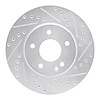 631-63000R Drilled/Slotted Brake Rotor [Silver], 1994-1997 Mercedes-Benz, Position: Front Right - image 1