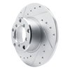 631-63002L Drilled/Slotted Brake Rotor [Silver], 1965-1973 Mercedes-Benz, Position: Front Left - image 2