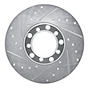 631-63006L Drilled/Slotted Brake Rotor [Silver], 1973-1985 Mercedes-Benz, Position: Front Left