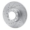 631-63006L Drilled/Slotted Brake Rotor [Silver], 1973-1985 Mercedes-Benz, Position: Front Left - image 2