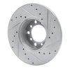 631-63006L Drilled/Slotted Brake Rotor [Silver], 1973-1985 Mercedes-Benz, Position: Front Left - image 4