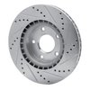 631-63007L Drilled/Slotted Brake Rotor [Silver], 1982-1985 Mercedes-Benz, Position: Front Left - image 4