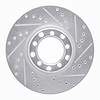 631-63007R Drilled/Slotted Brake Rotor [Silver], 1982-1985 Mercedes-Benz, Position: Front Right - image 1