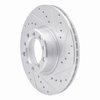 631-63007R Drilled/Slotted Brake Rotor [Silver], 1982-1985 Mercedes-Benz, Position: Front Right - image 2