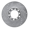 631-63008L Drilled/Slotted Brake Rotor [Silver], 1979-1985 Mercedes-Benz, Position: Front Left