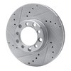 631-63008L Drilled/Slotted Brake Rotor [Silver], 1979-1985 Mercedes-Benz, Position: Front Left - image 2