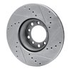 631-63008L Drilled/Slotted Brake Rotor [Silver], 1979-1985 Mercedes-Benz, Position: Front Left - image 4
