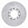 631-63008R Drilled/Slotted Brake Rotor [Silver], 1979-1985 Mercedes-Benz, Position: Front Right