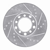 631-63009R Drilled/Slotted Brake Rotor [Silver], 1972-1980 Mercedes-Benz, Position: Front Right - image 1