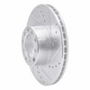 631-63009R Drilled/Slotted Brake Rotor [Silver], 1972-1980 Mercedes-Benz, Position: Front Right - image 2