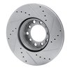 631-63010L Drilled/Slotted Brake Rotor [Silver], 1972-1974 Mercedes-Benz, Position: Front Left - image 4