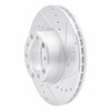 631-63010R Drilled/Slotted Brake Rotor [Silver], 1972-1974 Mercedes-Benz, Position: Front Right - image 2