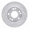 631-63011L Drilled/Slotted Brake Rotor [Silver], 1983-1989 Mercedes-Benz, Position: Front Left - image 1