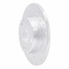 631-63011L Drilled/Slotted Brake Rotor [Silver], 1983-1989 Mercedes-Benz, Position: Front Left - image 2