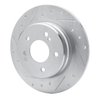631-63013L Drilled/Slotted Brake Rotor [Silver], 1987-2015 Multiple Makes/Models, Position: Rear Left - image 2