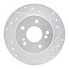 631-63013R Drilled/Slotted Brake Rotor [Silver], 1987-2015 Multiple Makes/Models, Position: Rear Right - image 1
