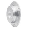 631-63015L Drilled/Slotted Brake Rotor [Silver], 1983-1995 Mercedes-Benz, Position: Rear Left - image 2