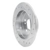 631-63015L Drilled/Slotted Brake Rotor [Silver], 1983-1995 Mercedes-Benz, Position: Rear Left - image 4