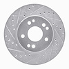 631-63016L Drilled/Slotted Brake Rotor [Silver], 1984-1995 Mercedes-Benz, Position: Front Left - image 1
