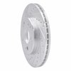 631-63016L Drilled/Slotted Brake Rotor [Silver], 1984-1995 Mercedes-Benz, Position: Front Left - image 2