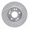 631-63016R Drilled/Slotted Brake Rotor [Silver], 1984-1995 Mercedes-Benz, Position: Front Right - image 1