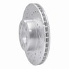 631-63017L Drilled/Slotted Brake Rotor [Silver], 1985-1991 Mercedes-Benz, Position: Front Left - image 2