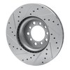 631-63017R Drilled/Slotted Brake Rotor [Silver], 1985-1991 Mercedes-Benz, Position: Front Right - image 4