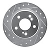 631-63018L Drilled/Slotted Brake Rotor [Silver], 1990-1995 Mercedes-Benz, Position: Rear Left - image 1