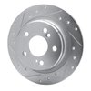 631-63018L Drilled/Slotted Brake Rotor [Silver], 1990-1995 Mercedes-Benz, Position: Rear Left - image 2