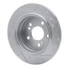 631-63018L Drilled/Slotted Brake Rotor [Silver], 1990-1995 Mercedes-Benz, Position: Rear Left - image 4