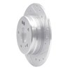 631-63018R Drilled/Slotted Brake Rotor [Silver], 1990-1995 Mercedes-Benz, Position: Rear Right - image 2
