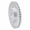 631-63019L Drilled/Slotted Brake Rotor [Silver], 1990-1998 Mercedes-Benz, Position: Front Left - image 2
