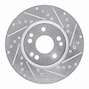 631-63019R Drilled/Slotted Brake Rotor [Silver], 1990-1998 Mercedes-Benz, Position: Front Right - image 1