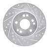 631-63020R Drilled/Slotted Brake Rotor [Silver], 1990-1995 Mercedes-Benz, Position: Front Right - image 1