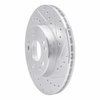 631-63020R Drilled/Slotted Brake Rotor [Silver], 1990-1995 Mercedes-Benz, Position: Front Right - image 2