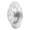 631-63022R Drilled/Slotted Brake Rotor [Silver], 1991-1999 Mercedes-Benz, Position: Rear Right - image 2
